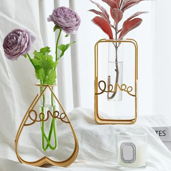 Modern Transparent Glass Vase for Hydroponic Plants