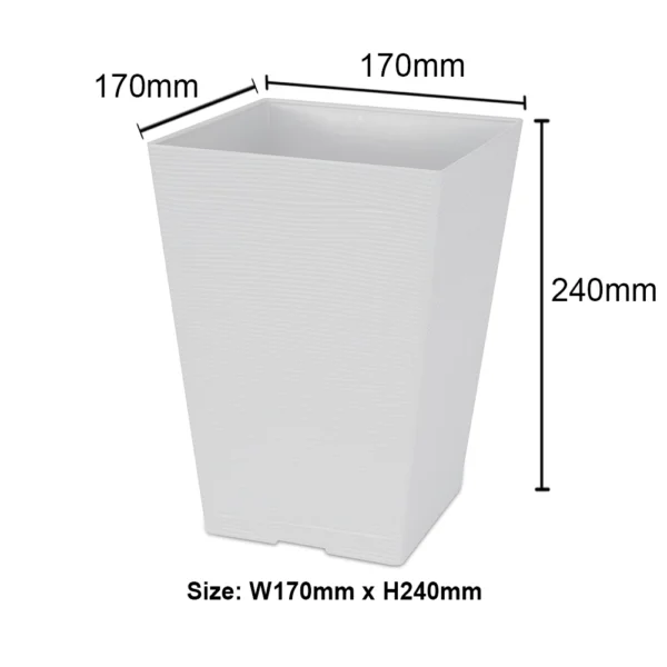 Flower Pot with Saucer, W17 × H24cm