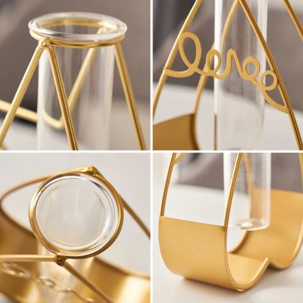 Modern Transparent Glass Vase for Hydroponic Plants