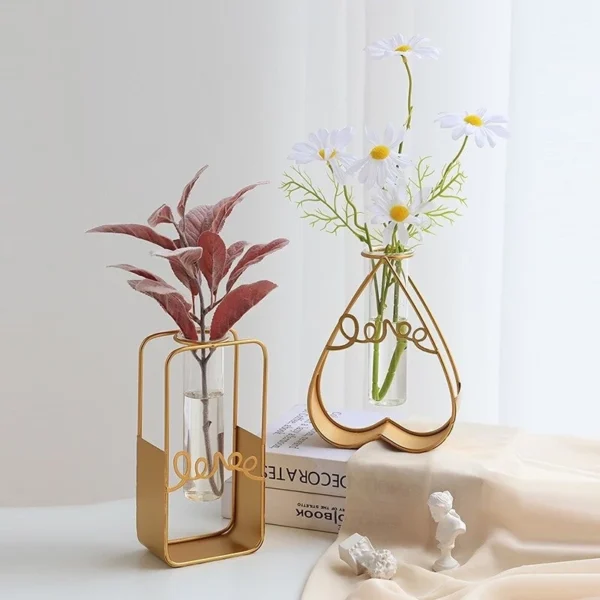 Modern Transparent Glass Vase for Hydroponic Plants