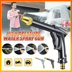 High-Pressure Water Spray Gun with Long Nozzle for Garden & Outdoor Use