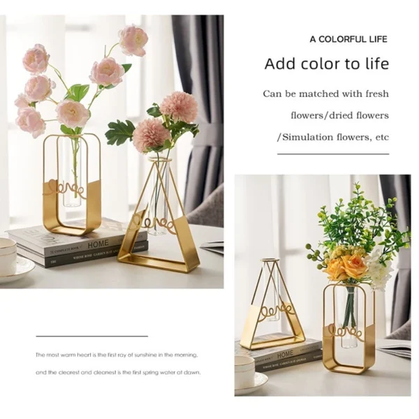 Modern Transparent Glass Vase for Hydroponic Plants