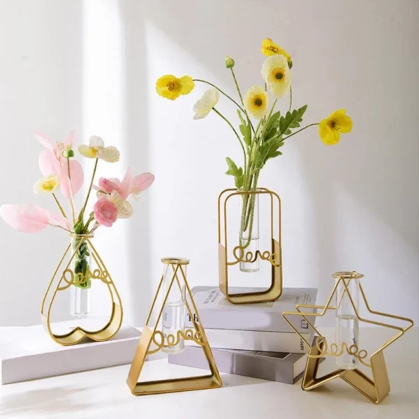 Modern Transparent Glass Vase for Hydroponic Plants