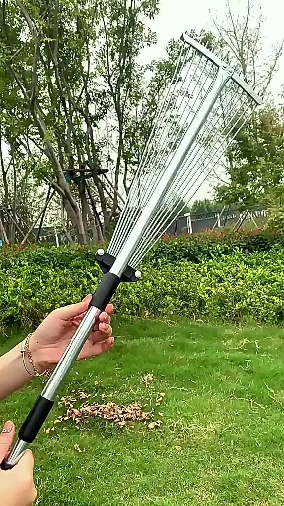 Stainless Steel Leaf & Grass Rake