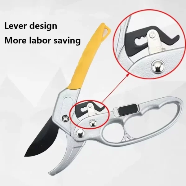 Professional Garden Pruning Shears with Spring Handle for Grafting & Trimming