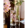Clear Glass Cylinder Vase & Floating Candle Holder