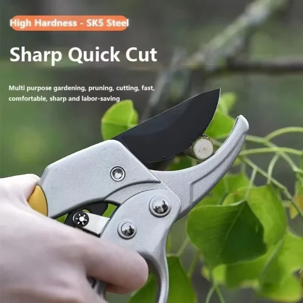 Professional Garden Pruning Shears with Spring Handle for Grafting & Trimming
