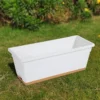 Thickened Rectangular Plastic Flower Pots for Outdoor Gardening