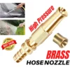 Adjustable Brass High-Pressure Garden Hose Nozzle