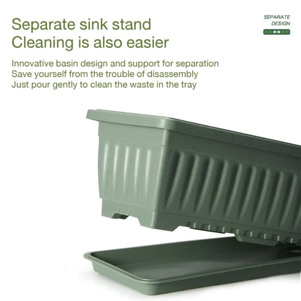 Thickened Rectangular Plastic Flower Pots for Outdoor Gardening