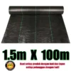 100m Green & Black Weed Control Mat