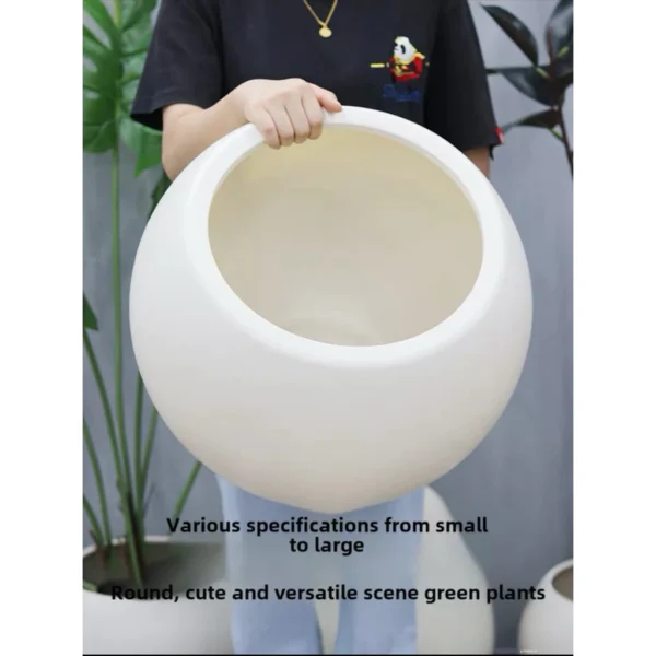 High-End Creamy Style Flower Pot
