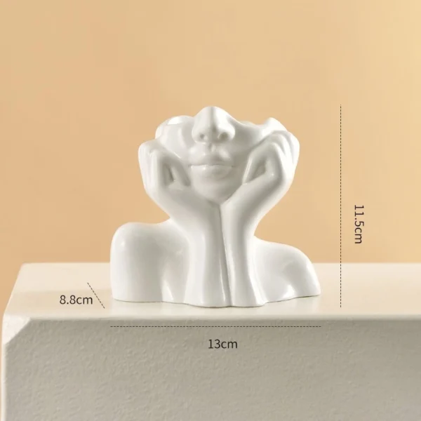 Nordic Vinyl Human Body Shape Hydroponic Vase