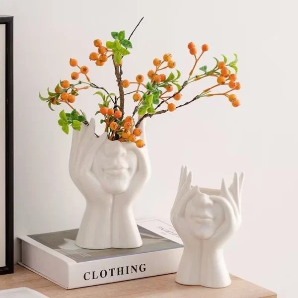 Nordic Vinyl Human Body Shape Hydroponic Vase