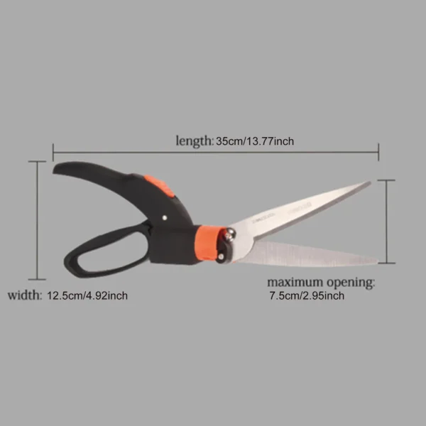 Rotating Grass & Hedge Shears for Lawn and Garden Trimming