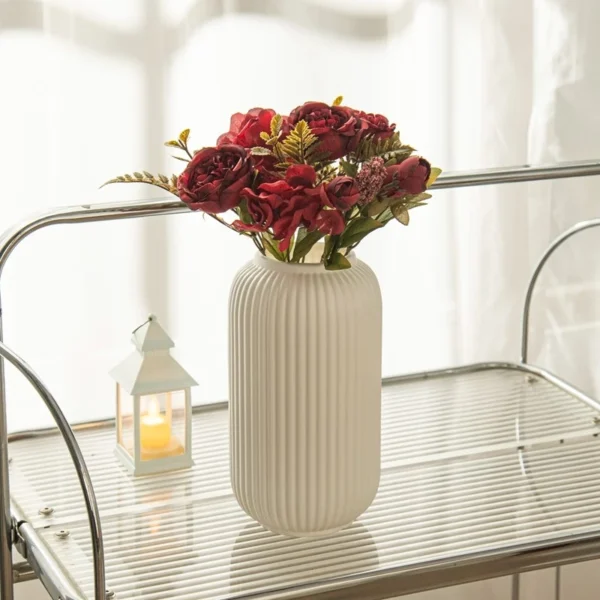Nordic Style Simple Flower Vase, White