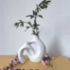 Ceramic Off-White Luxury Flower Vase