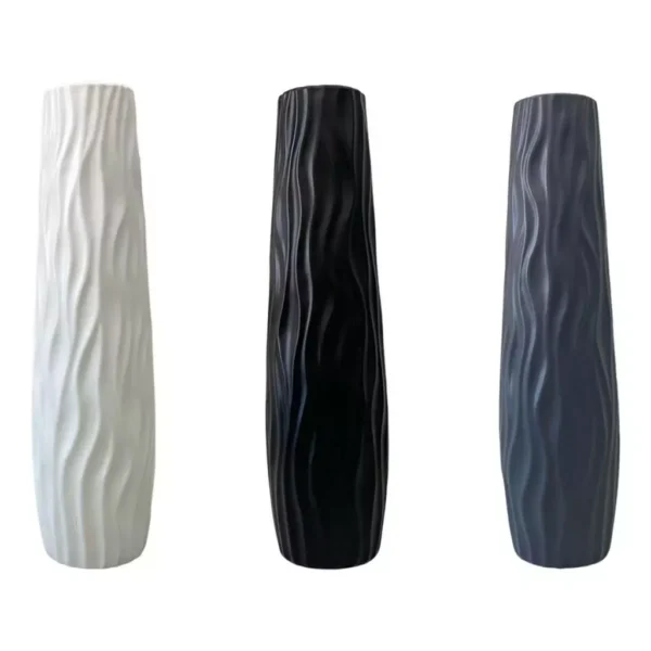 Modern Tall Plastic Decorative Flower Vase