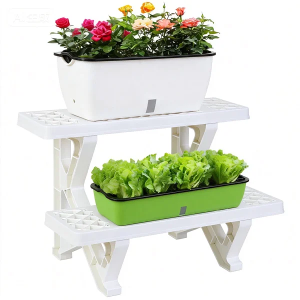 Locaupin Self-Watering Planter Pots, Multicolor