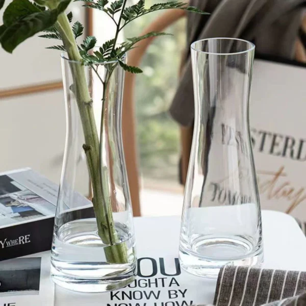 Simple Transparent Glass Flower Vase