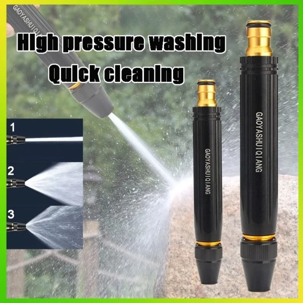 Adjustable High-Pressure Water Jet Spray Gun for Garden & Car Wash