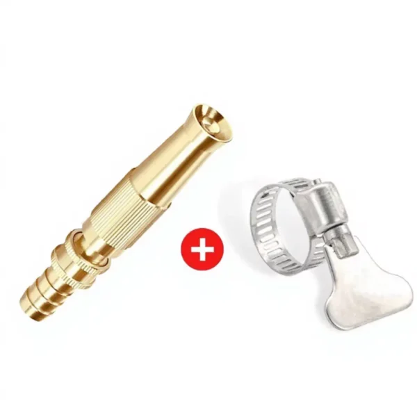Adjustable Brass High-Pressure Garden Hose Nozzle