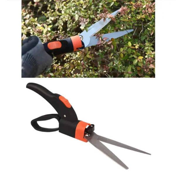 Rotating Grass & Hedge Shears for Lawn and Garden Trimming