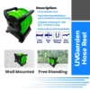 VIP Stackable Garden Hose Reel Set with Wall Mount, 15m / 20m